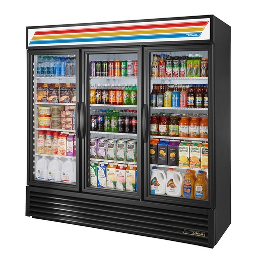 [GDM-72-HC-TSL01] Refrigerador exhibidor de 3 puertas con refrigerante ecológico R290 - True