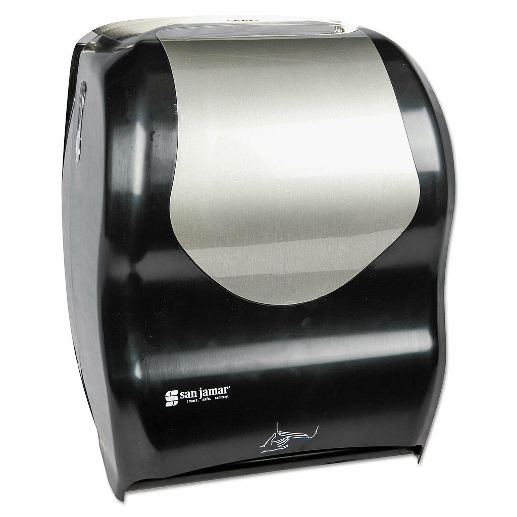 [T1470BKSS] Dispensador de toallas en rollo electrónico negro/acero - San Jamar