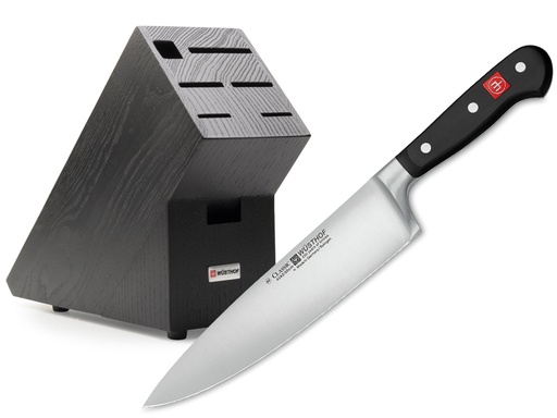 [1090170503-O] Kit de Bloque + Cuchillo de Chef 20 cm - Classic (Outlet) - Wusthof
