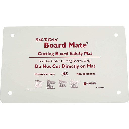 [CBM1016] Tapete Saf-T-Grip Board-Mate 10" x 16" - San Jamar