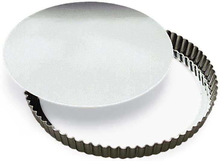 [80126430] Bandeja para tarta / quiche antiadherente estriada redonda con fondo extraíble 9.5 X1&quot; - Browne