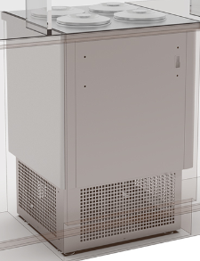 [E4368S2100] Congelador horizontal para helado de 4 sabores Dolce Vita In - Framec