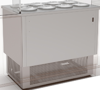 [E4370S2100] Congelador horizontal para helado de 8 sabores Dolce Vita In - Framec