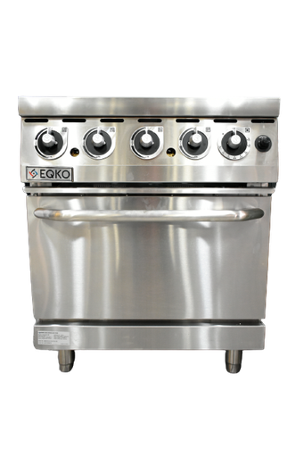 [COA3104-IND] Estufa a gas de 4 quemadores con horno - EQKO CN