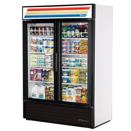 [GDM-49-HC-TSL01] Exhibidor refrigerado, 2 puertas de vidrio, 8 parrillas, luz led, refrigerante HC R290, 54" de frente - True