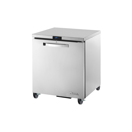 [TUC-27-HC-SPEC3-LP] Refrigerador bajo mesa de puerta sólida con paquete de especificaciones 3 ruedas 1 1/2" Low Profile - True