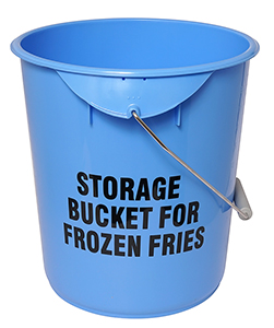[27012683] Balde para guardar papa fritas congeladas, azul - Franke