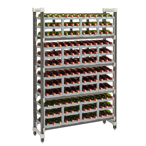 [EXUWR144872480] Estante para vinos Elements Xtra de 14" x 48" x 72" Color gris - Cambro