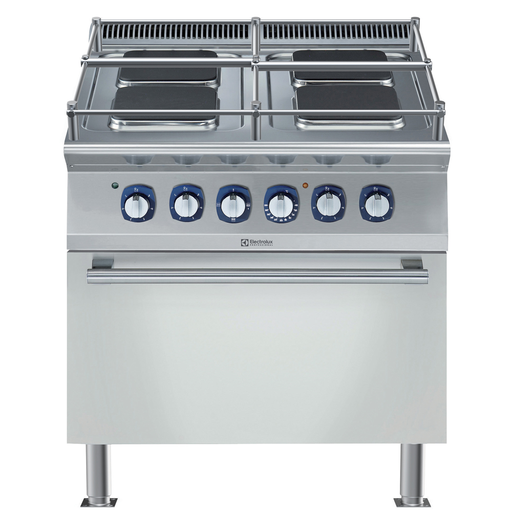[371150] Línea de Cocción Modular 700XP Cocina eléctrica TOP 4 placas cuadradas 2,6 kW, horno eléctrico, marine - Electrolux