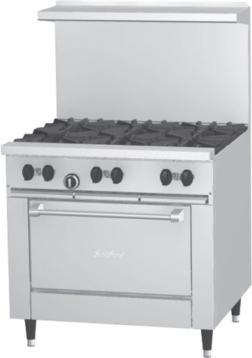 [X36-6R] Estufa us range 6 q gas 1 horno * - Garland