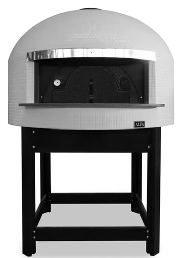 [FRNAPO-G90-Blanco-CustomLogo] Horno fijo a gas serie Napoli M90 capacidad aprox. 90 Pizzas/hora blanco con custom logo - Alfa