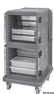 [PCU1600HH615] Pro Cart Ultra para 16 recipientes GN de 4" caliente color gris - Cambro USA