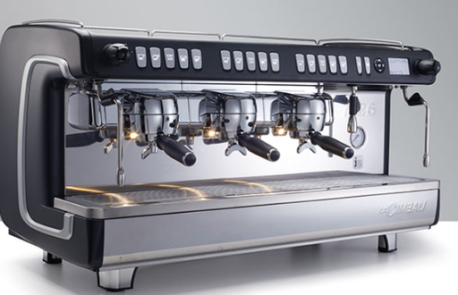[M26 TE DT/3 RE TD EST IDEA NEGRO] Máquina de café espresso de tres grupos dosificada con Thermodrive color negro - La Cimbali