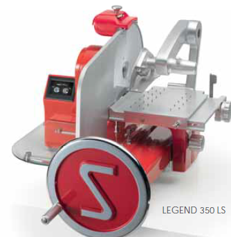 [350 LS] Tajadora semiautomática LEGEND  con motor eléctrico para la cuchilla y avance manual, disco 14" - Sirman