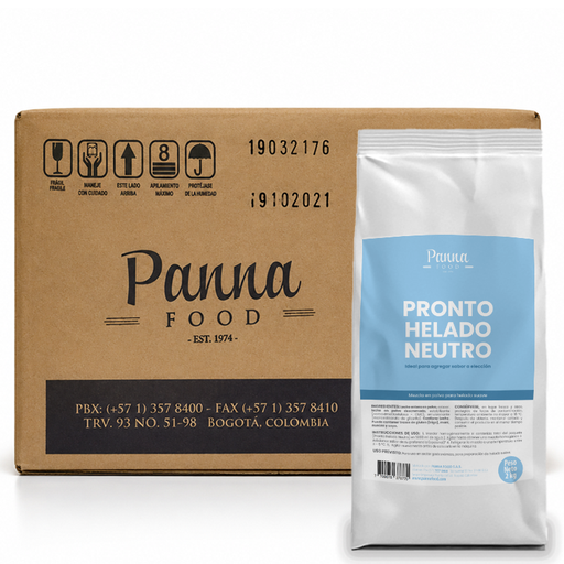 [PT85-2009NB-MD] Pronto Helado Neutro, caja x 6 bolsas de 2 kg - Panna Food-MD