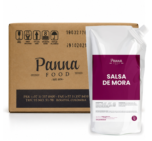 [PT83-1810KB-MD] Salsa de Mora caja x 12 und de 1 kg - Panna Food-MD