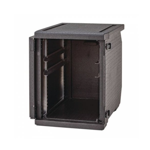 [EPP4060FADJR110] Contenedor isotérmico GoBox™ carga frontal con   rieles regulables (EPP4060FNR + kit de 2 marcos  y 4 rieles de acero inoxidable). - Cambro Alemania