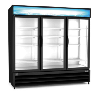 [738308] Refrigerador exhibidor de 81" con 3 puertas de vidrio  - Kelvinator 