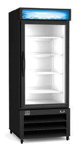 [738247] Refrigerador exhibidor de 25" con puerta de vidrio abatible 12 pies cubicos - Kelvinator
